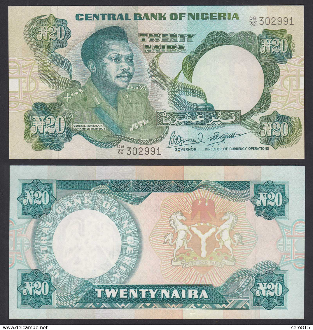Nigeria 20 Naira Banknote (1984) Pick 26e Sig.10 - UNC (1)      (31979 - Sonstige – Afrika