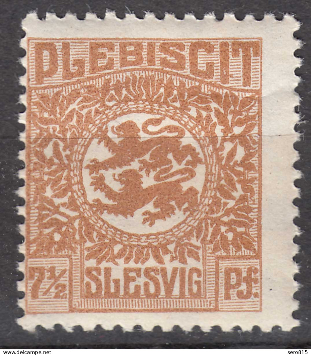 Abstimmungsgebiete Schleswig-Slesvig Mi.3 – 7,5 Pfg. Postfrisch MNH 1920  (70253 - Schleswig