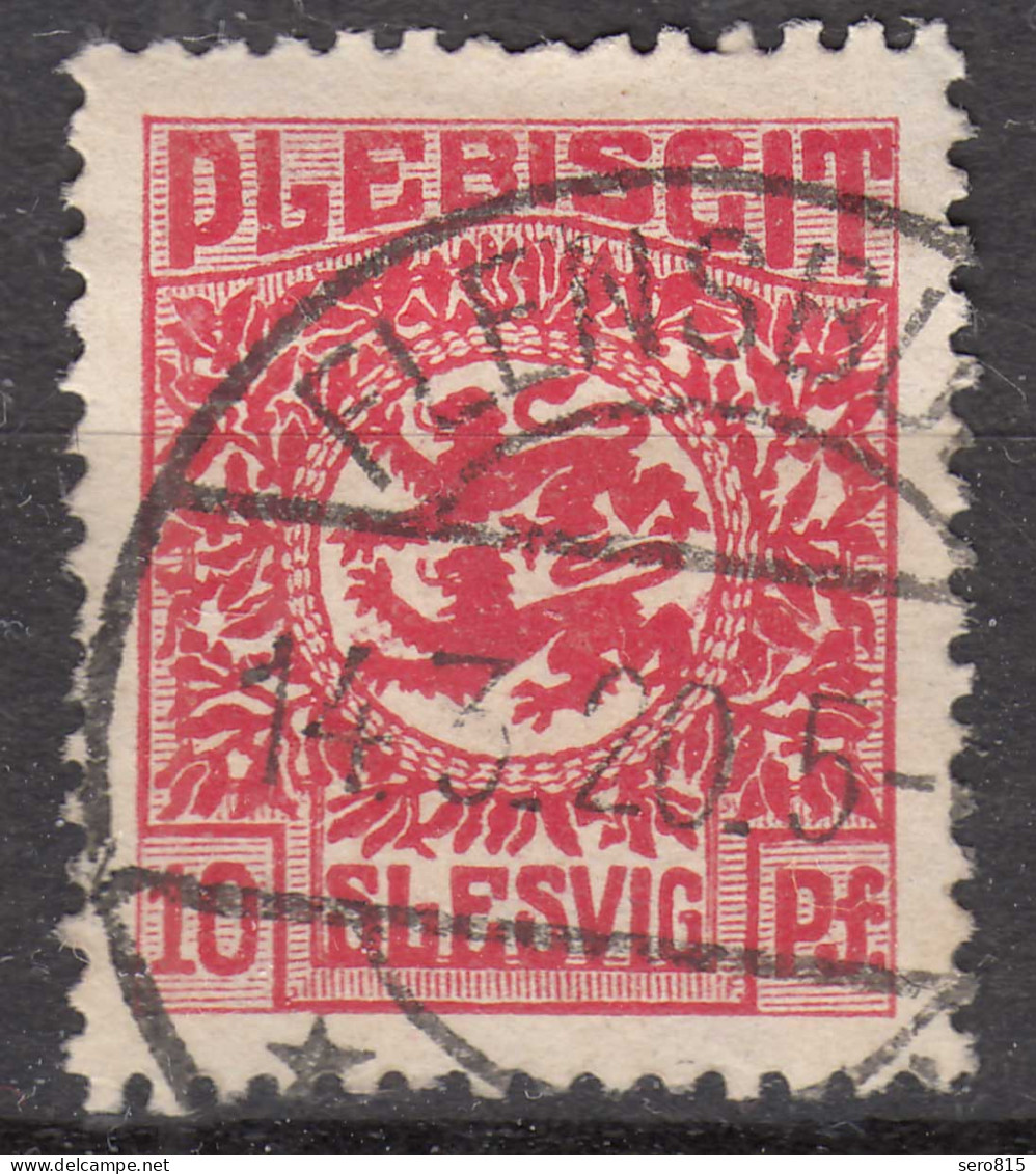 Abstimmungsgebiete Schleswig-Slesvig Mi.4 – 10 Pfg. Gestempelt Used 1920  (70256 - Schleswig