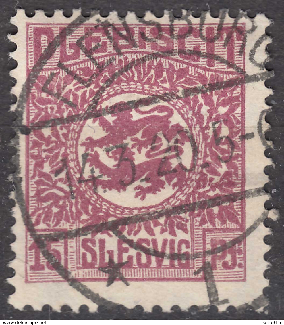 Abstimmungsgebiete Schleswig-Slesvig Mi.5 – 15 Pfg. Gestempelt Used 1920  (70258 - Schleswig