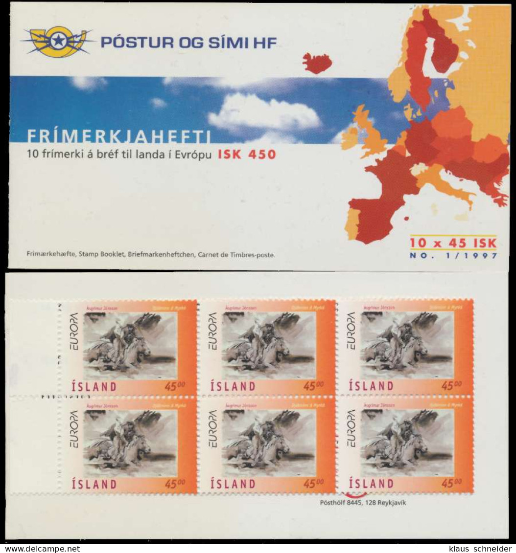 ISLAND MARKENHEFT Nr MH 0-872 Postfrisch X91A2CA - Booklets