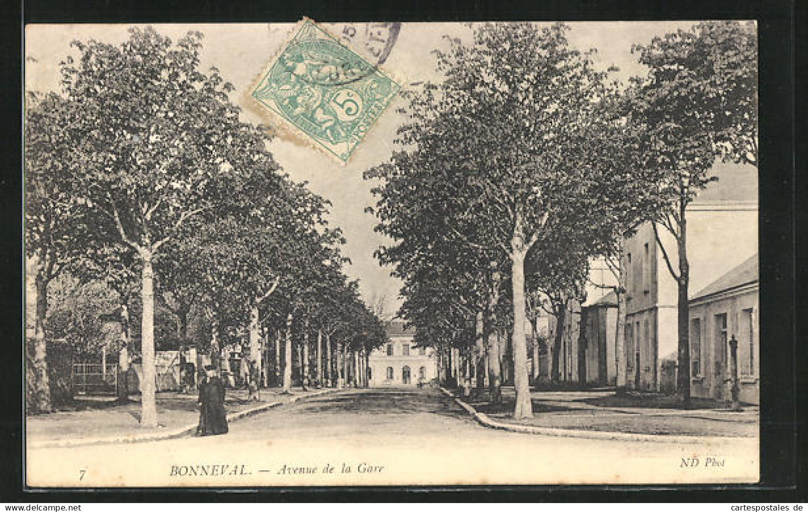 CPA Bonneval, Avenue De La Gare  - Bonneval