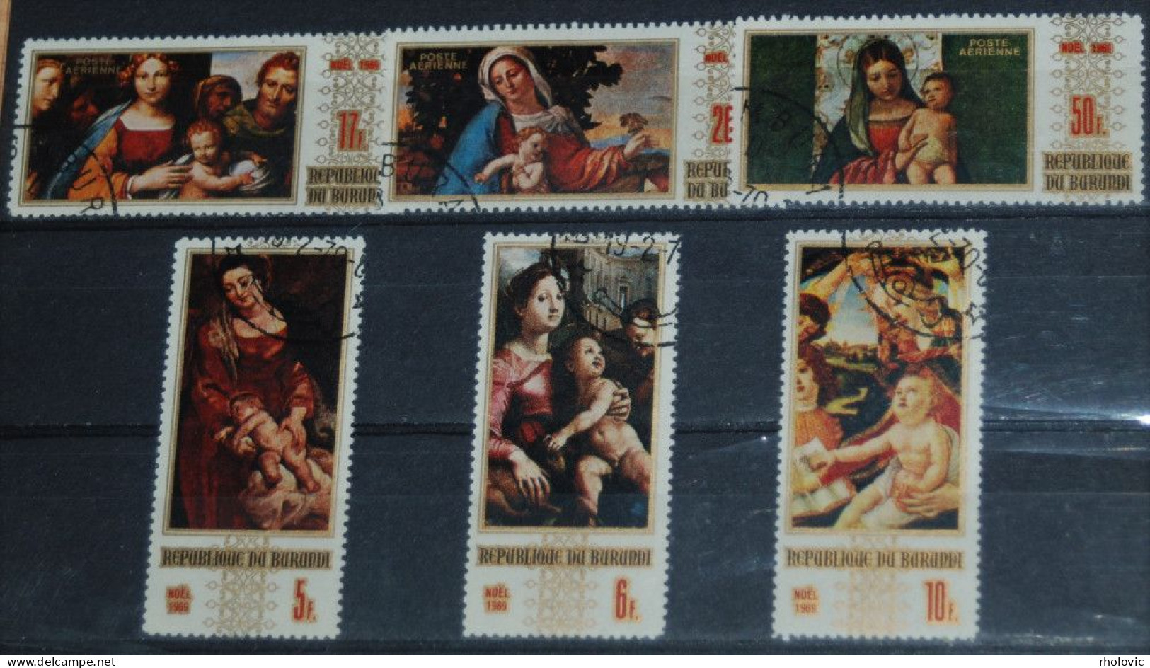 BURUNDI 1969, Paintings, Art, Mi #531-6, Used - Religieux