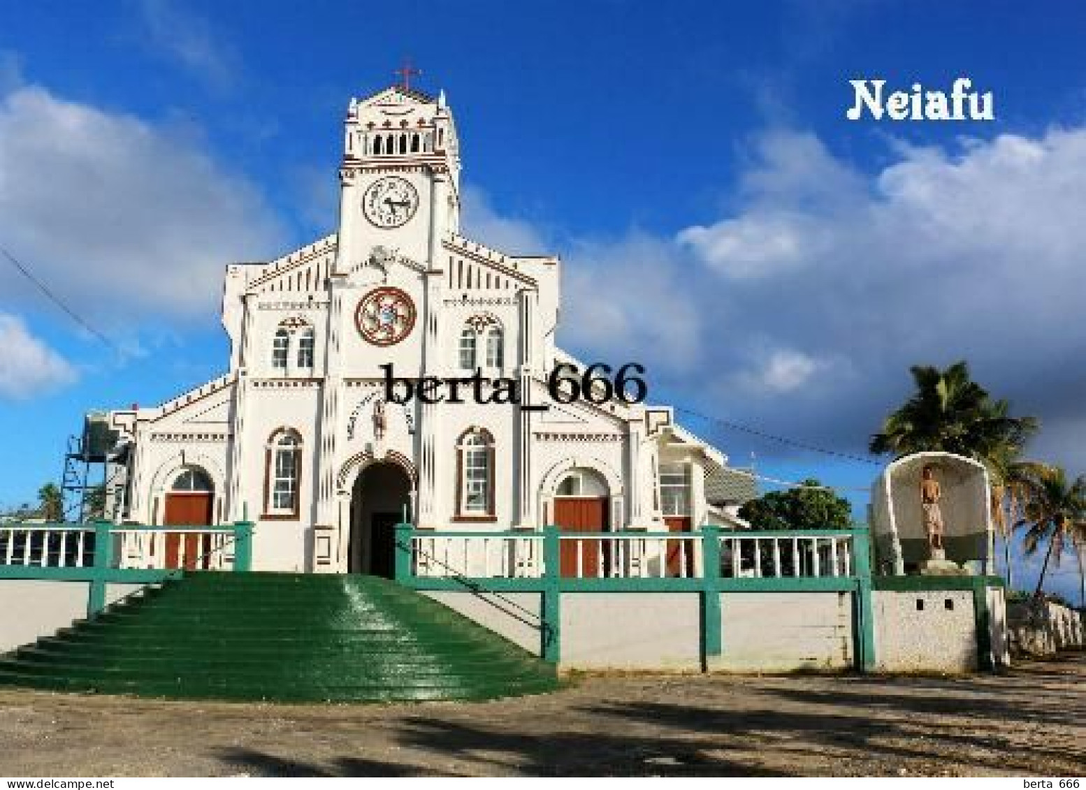 Tonga Neiafu Church New Postcard - Tonga