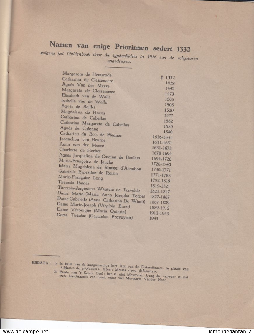 De Damen Bernardinnen Van Oudenaarde - 1947 - 40 Pagina's - Oudenaarde