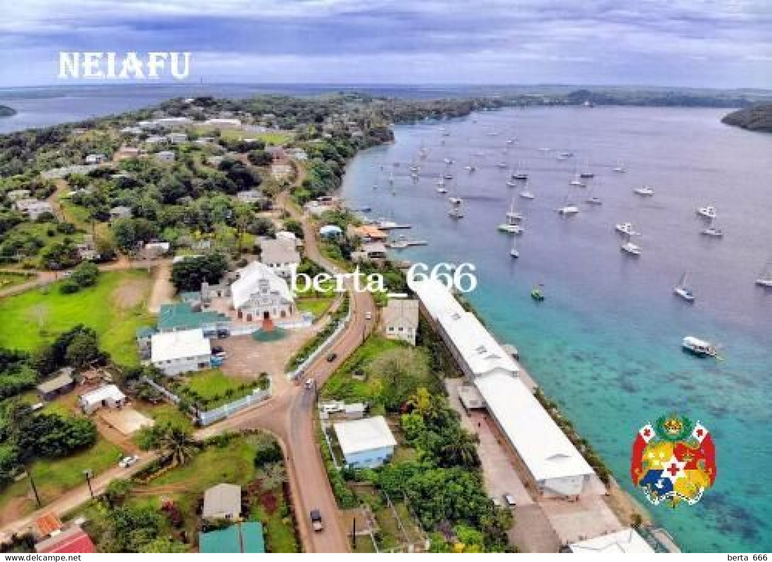 Tonga Neiafu Aerial View New Postcard - Tonga