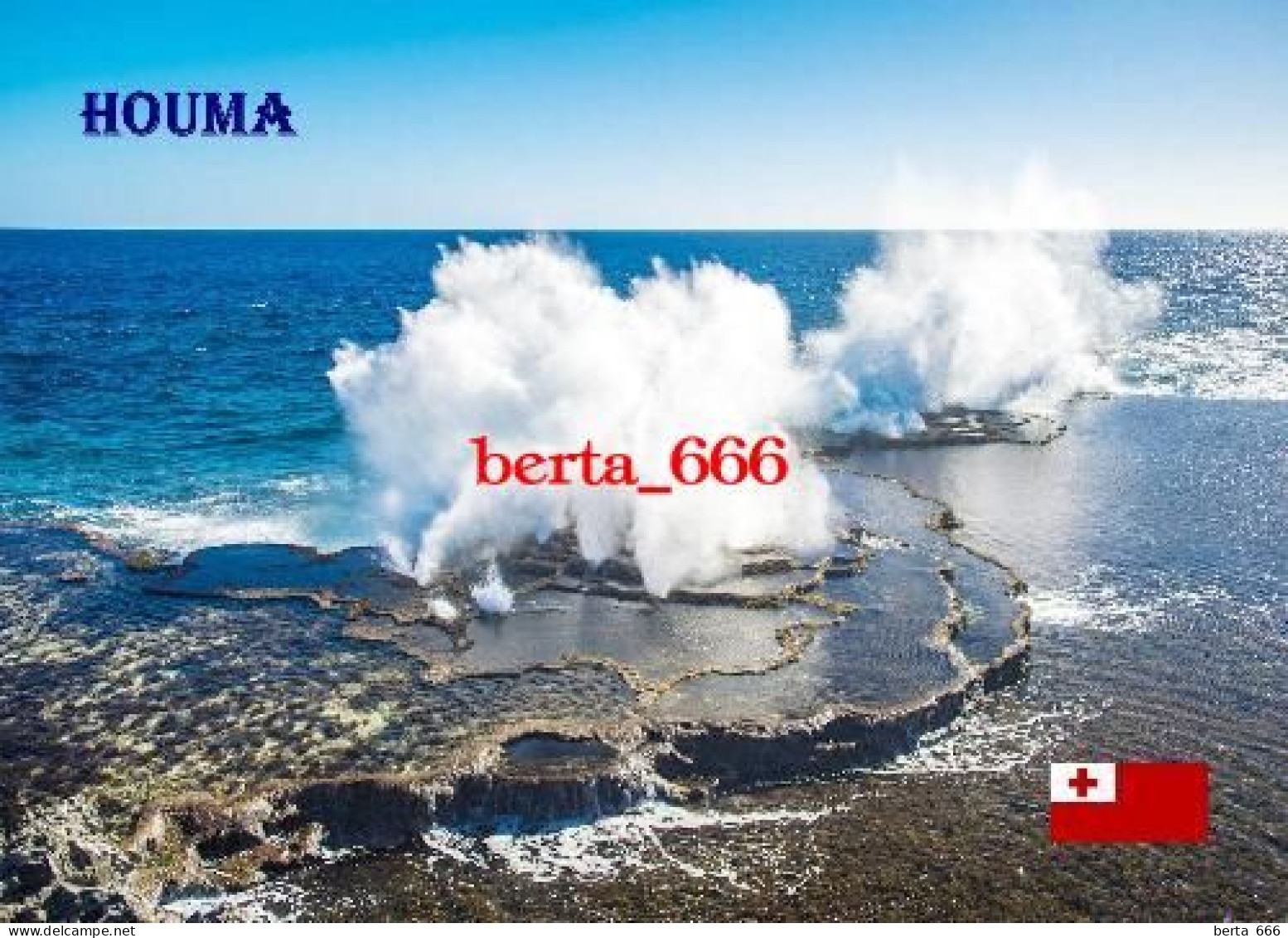 Tonga Houma Blowholes New Postcard - Tonga