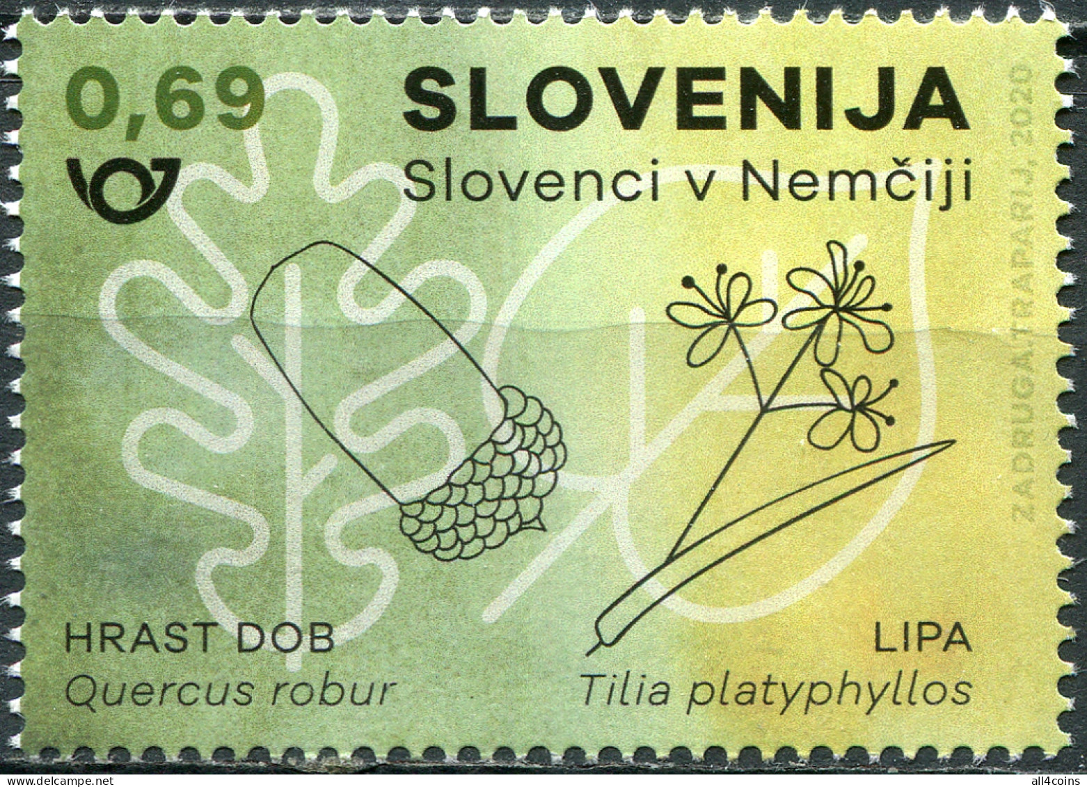 Slovenia 2020. Slovenes Around The World. Slovenes In Germany (MNH OG) Stamp - Eslovenia