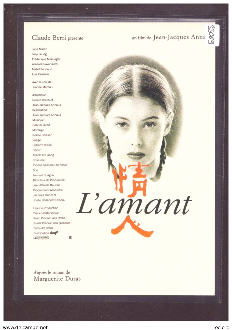 FORMAT 10x15cm - AFFICHE DU FILM  " L'AMANT " - TB - Affiches Sur Carte