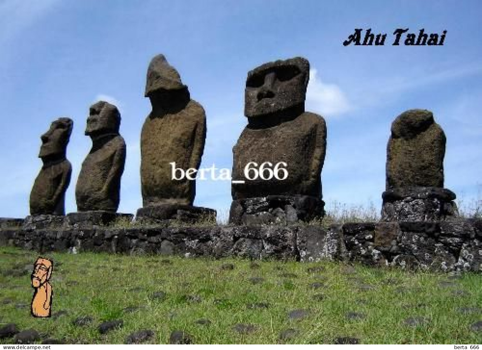 Rapa Nui UNESCO Easter Island Ahu Tahai New Postcard - Rapa Nui