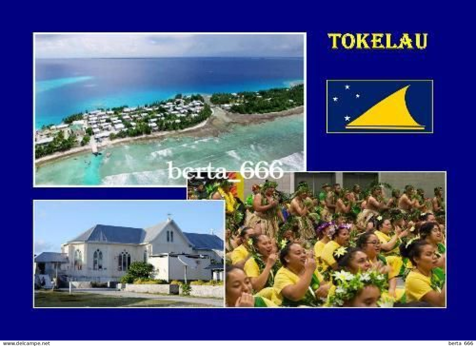 Tokelau Islands Multiview New Zealand New Postcard - Tokelau