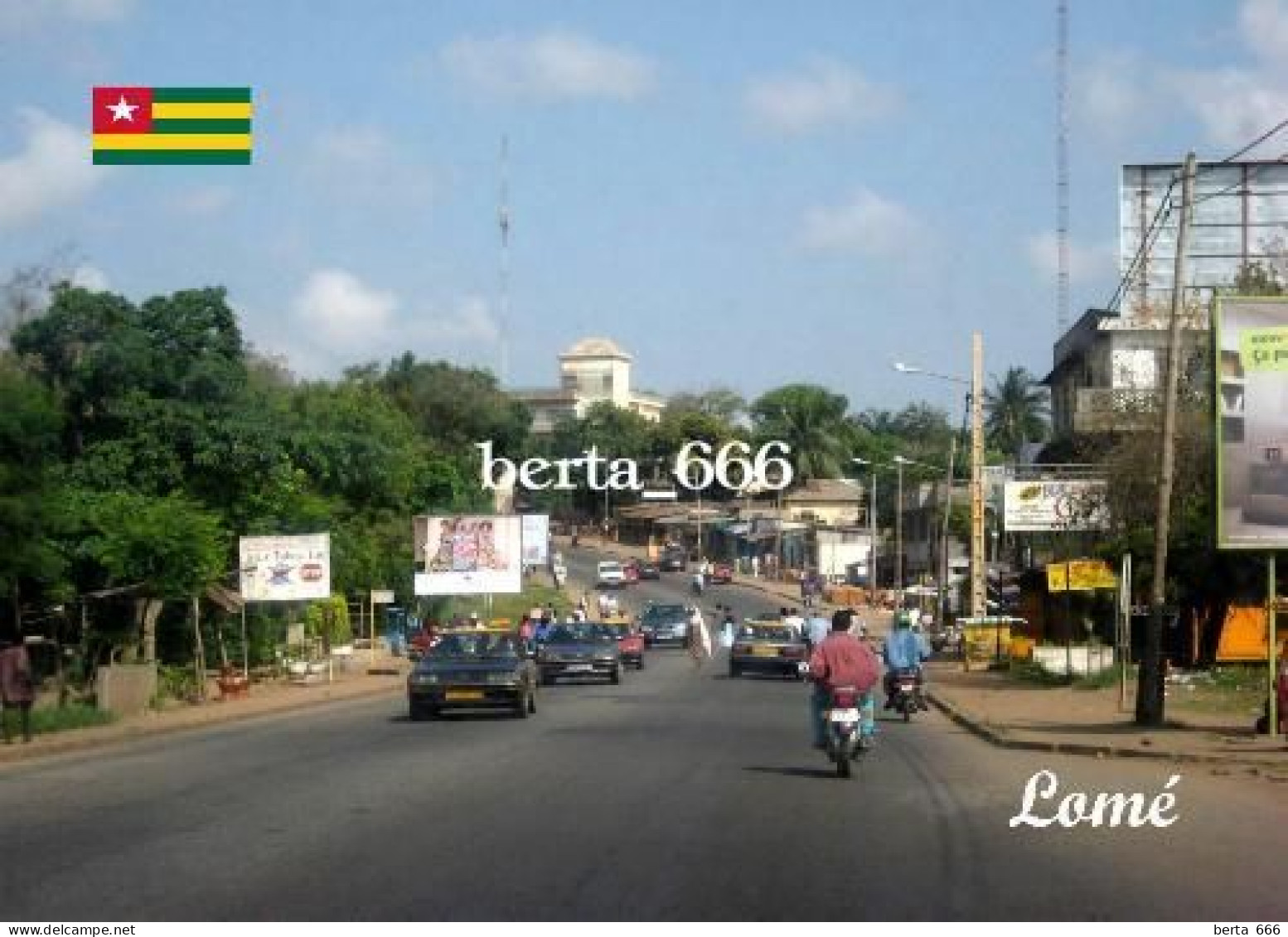 Togo Lomé Street View New Postcard - Togo