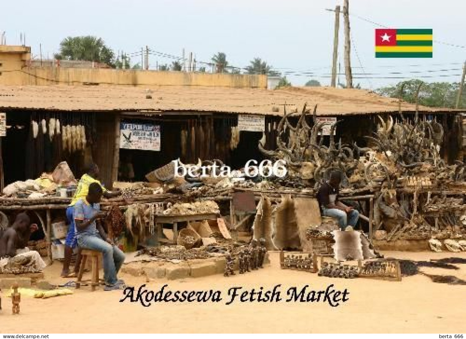 Togo Lome Akodessewa Fetish Market New Postcard - Togo