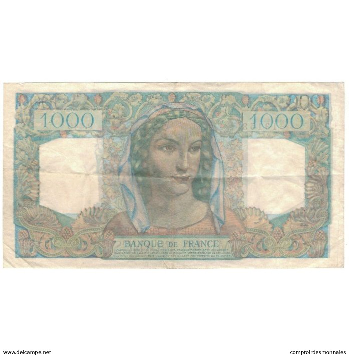 France, 1000 Francs, Minerve Et Hercule, 1948, 1948-05-27, TTB, Fayette:41.21 - 1 000 F 1945-1950 ''Minerve Et Hercule''