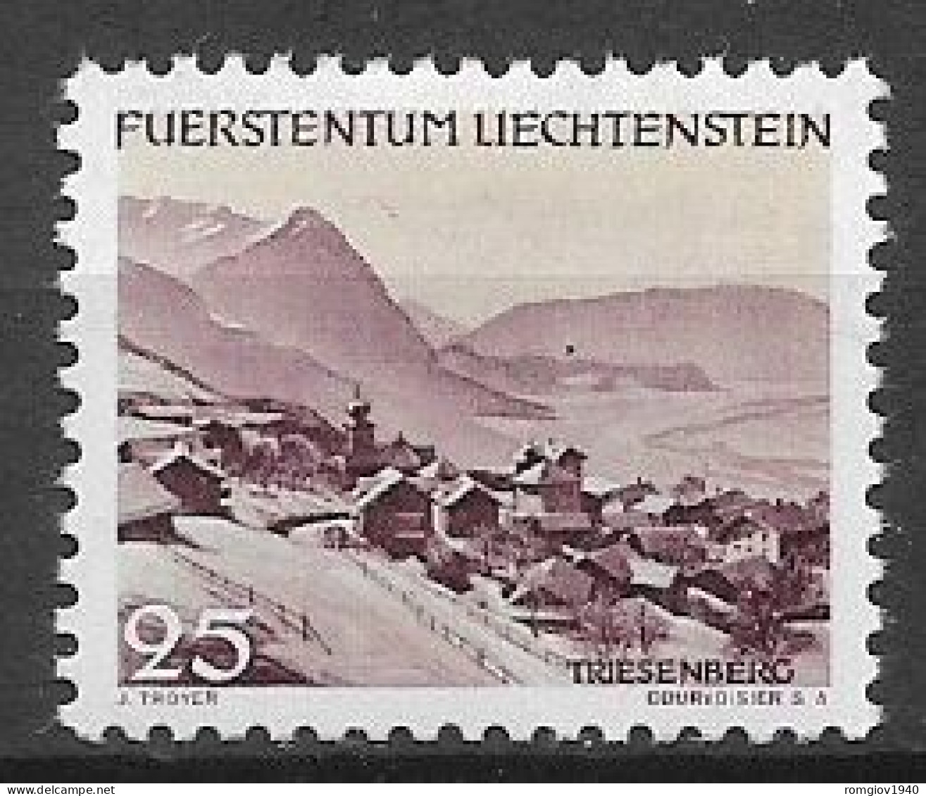 LIECHTENSTEIN 1944  VEDUTE DIVERSE  UNIF. 204   MLH  VF - Nuovi