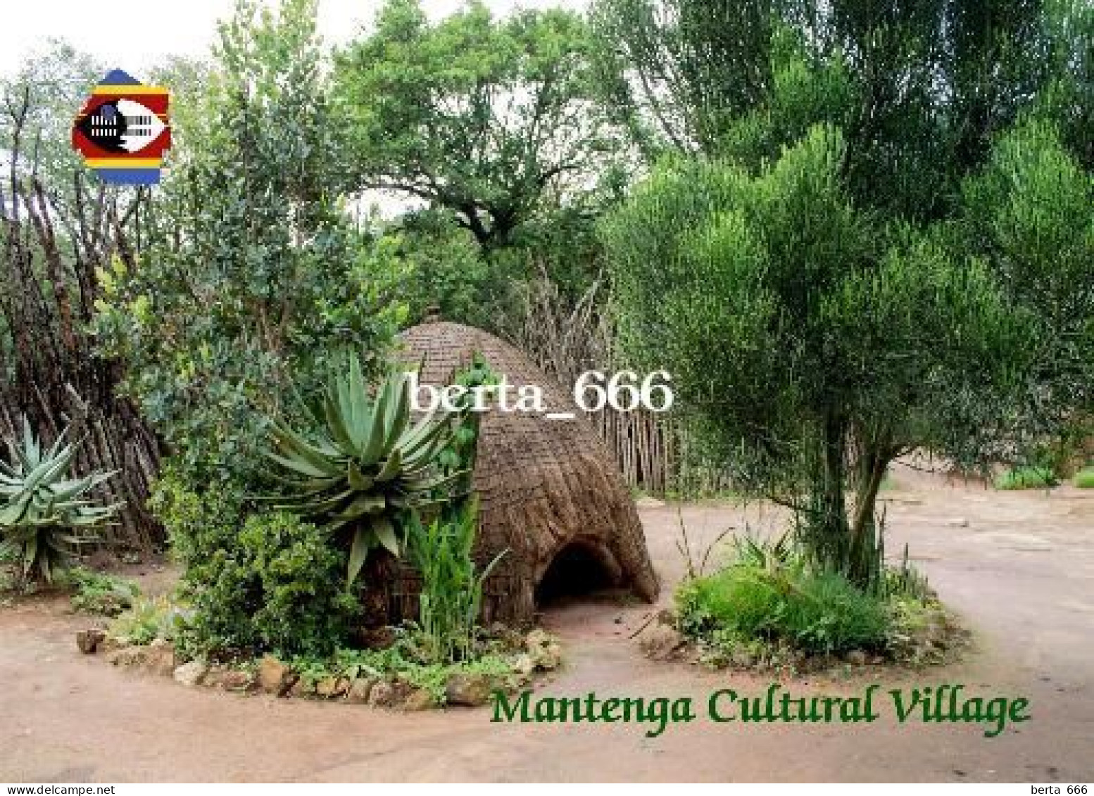 Swaziland Eswatini Mantenga Cultural Village New Postcard - Swaziland