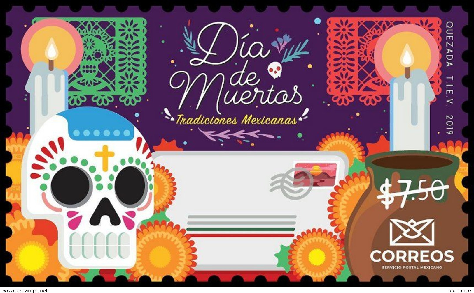 2019 MÉXICO  Tradiciones Mexicanas, Día De Muertos MNH Mexican Traditions, Day Of The Dead - Messico