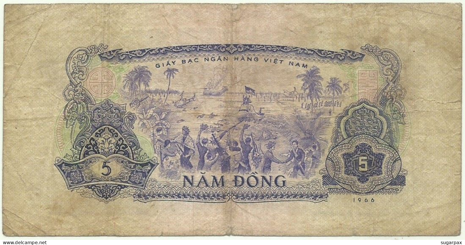 SOUTH VIET NAM - 5 Dông - 1966 ( 1975 ) - P 42 - Serie OT - VIETNAM - Viêt-Nam