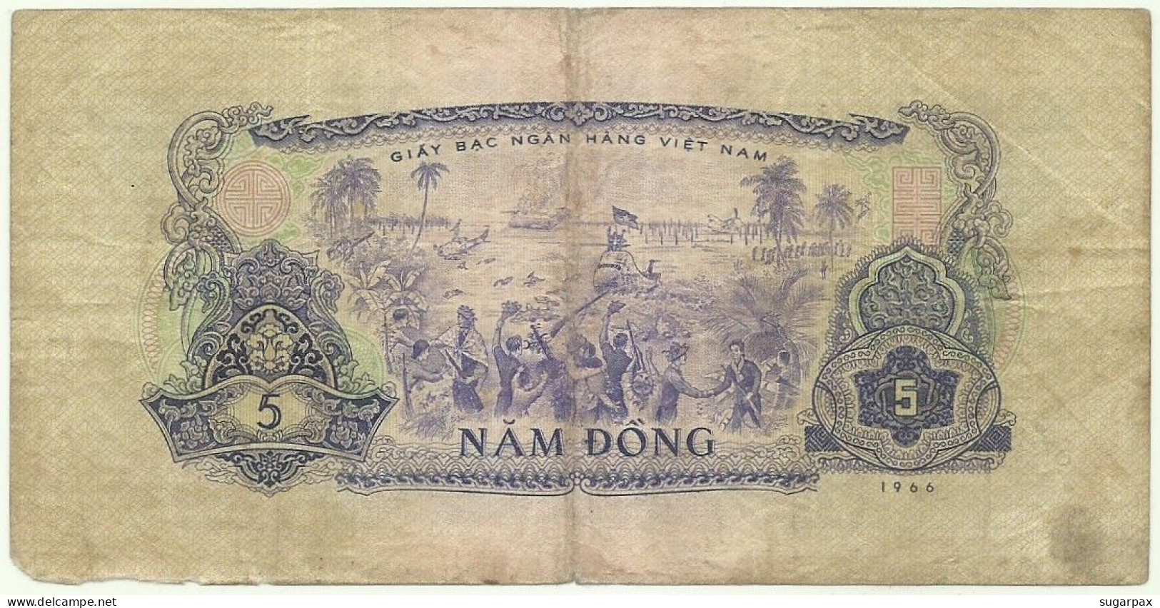 SOUTH VIET NAM - 5 Dông - 1966 ( 1975 ) - P 42 - Serie SG - VIETNAM - Vietnam