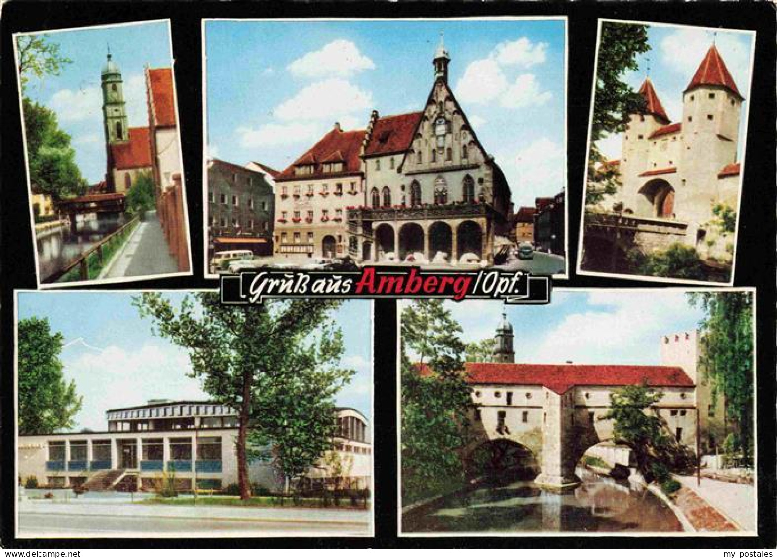 73968685 Amberg_Oberpfalz Kirche Rathaus Stadttor Festhalle Schloss - Amberg