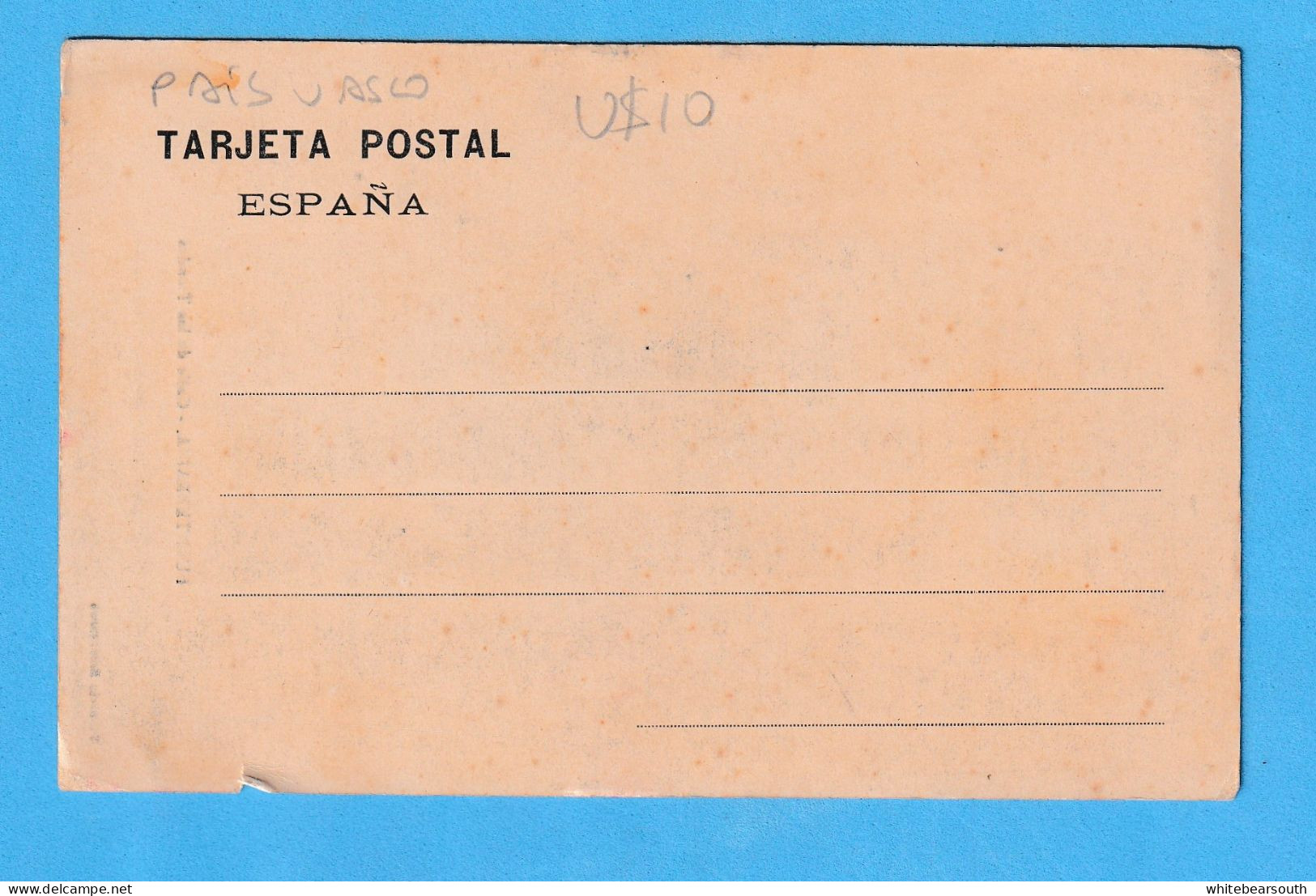 576 SPAIN ESPAÑA PAIS VASCO FUENTERRABIA CALLE DE LAS TIENDAS STREET  SHOP  ED.  TIBURCIO BERROTARAN    POSTCARD - Sonstige