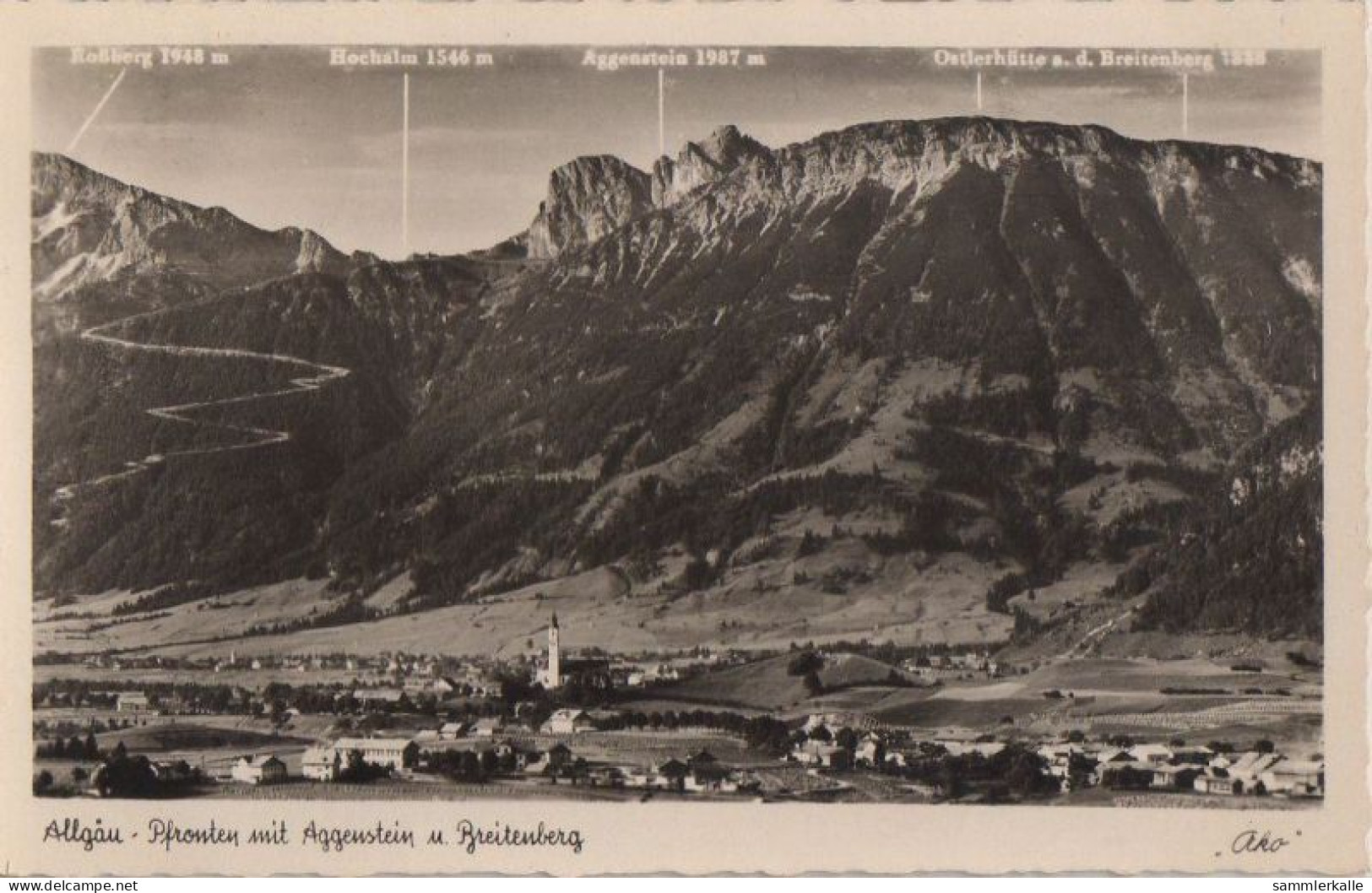 31477 - Pfronten - Mit Aggenstein - 1952 - Pfronten