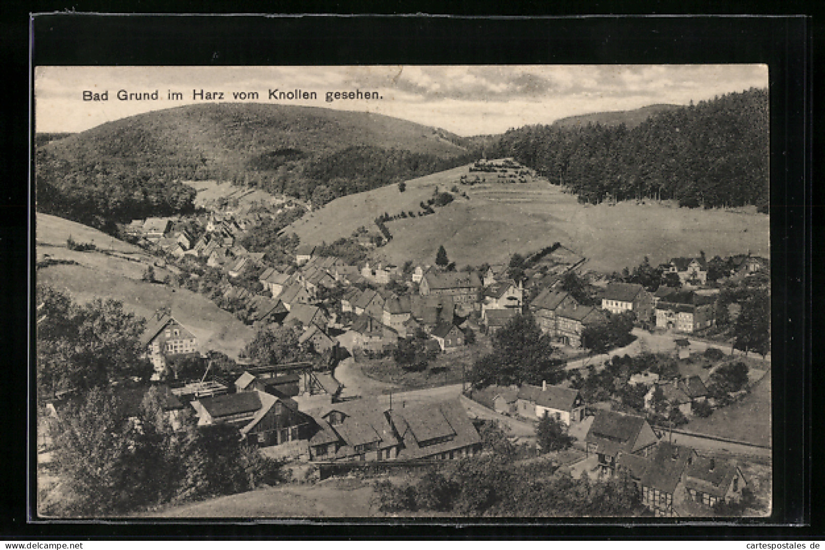 AK Bad Grund Im Harz, Vom Knollen Gesehen, Gesamtansicht  - Bad Grund