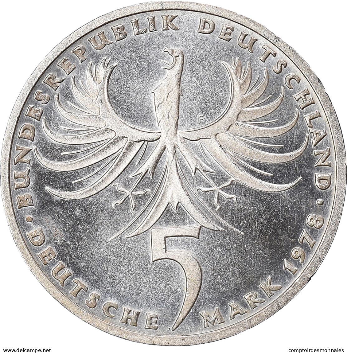 Monnaie, République Fédérale Allemande, 5 Mark, 1978, Stuttgart, Germany, BE - Herdenkingsmunt