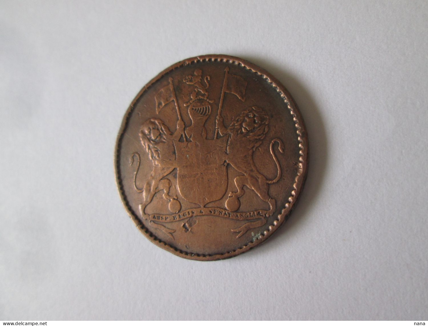 Saint Helena Island-Half Penny 1821 Cooper Coin See Pictures - Sainte-Hélène