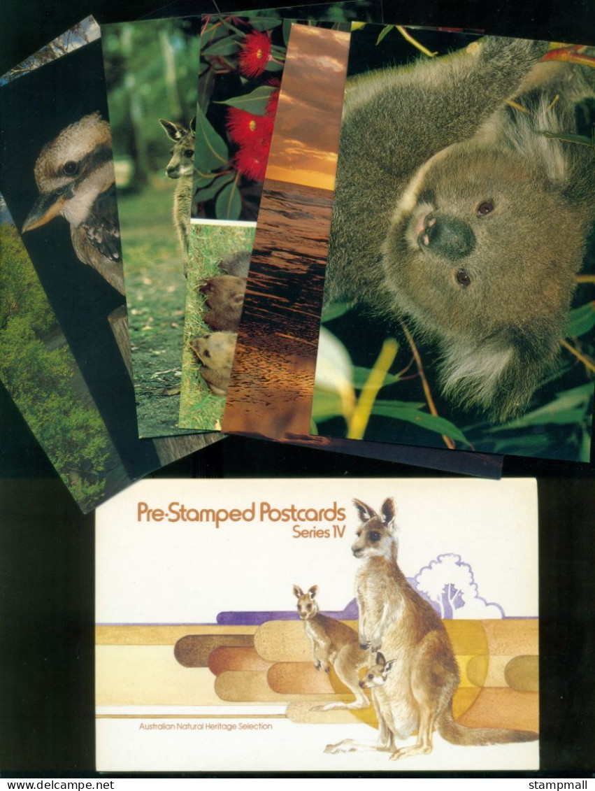 Australia 1981 Australian Natural Heritage Selection Series IV Pre-Stamped Postcards In Folder MUH - Maximum Cards