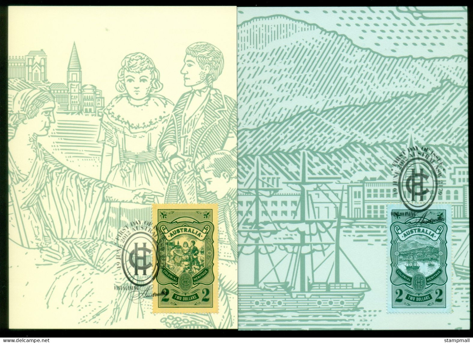 Australia 2012 Colonial Heritage  Maxicards FDI - Maximumkarten (MC)