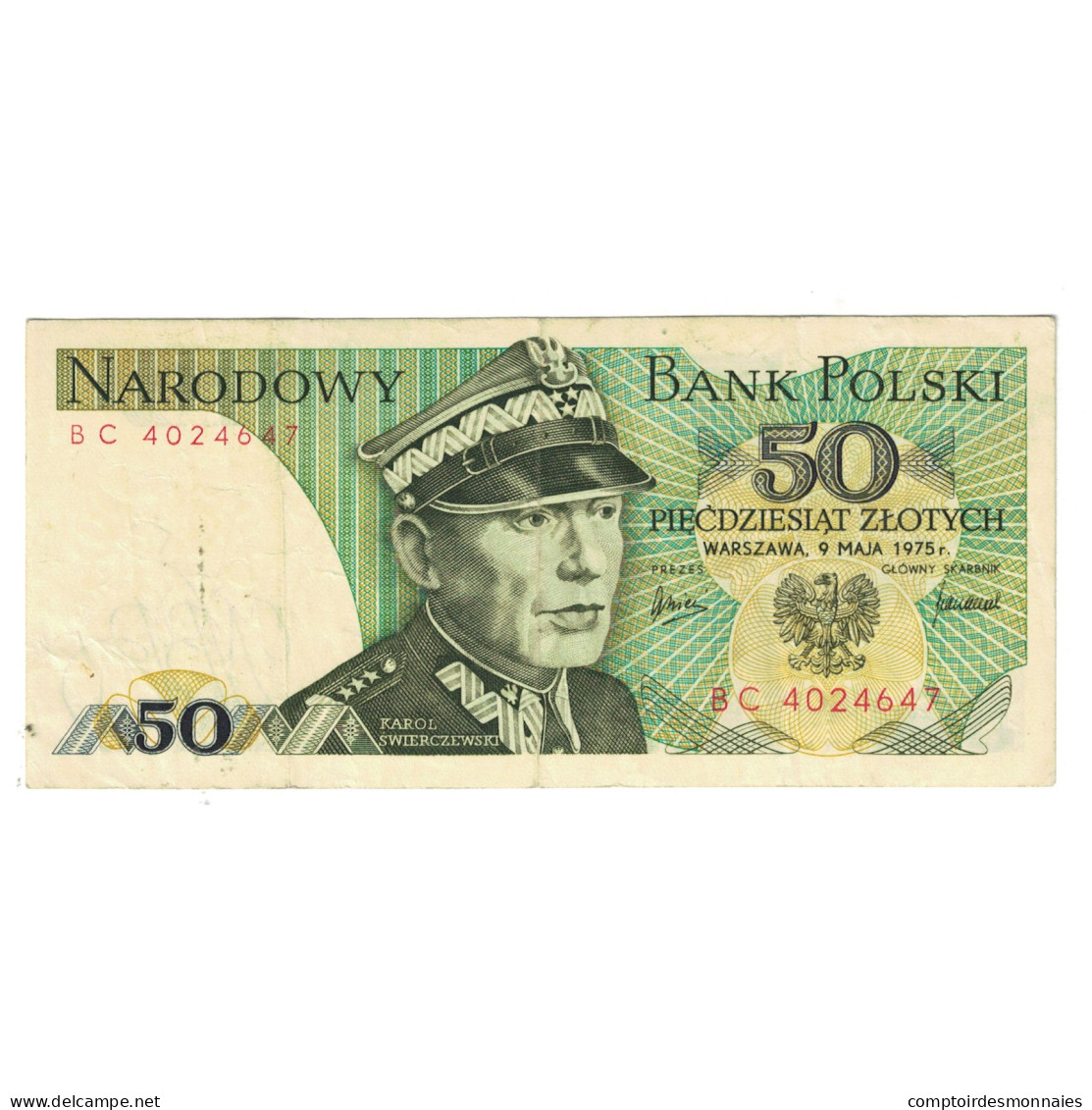 Billet, Pologne, 50 Zlotych, 1975, 1975-05-09, KM:142a, TTB - Poland