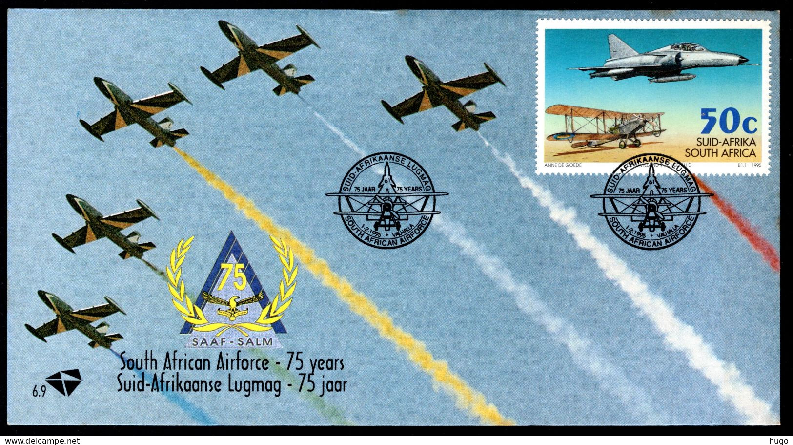 SOUTH AFRICA Yt. 867 FDC South African Airforce 1995 - FDC