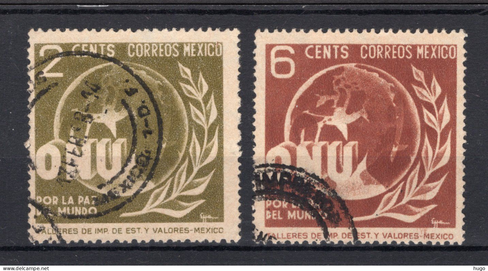 MEXICO Yt. 602/603° Gestempeld 1946 - Messico