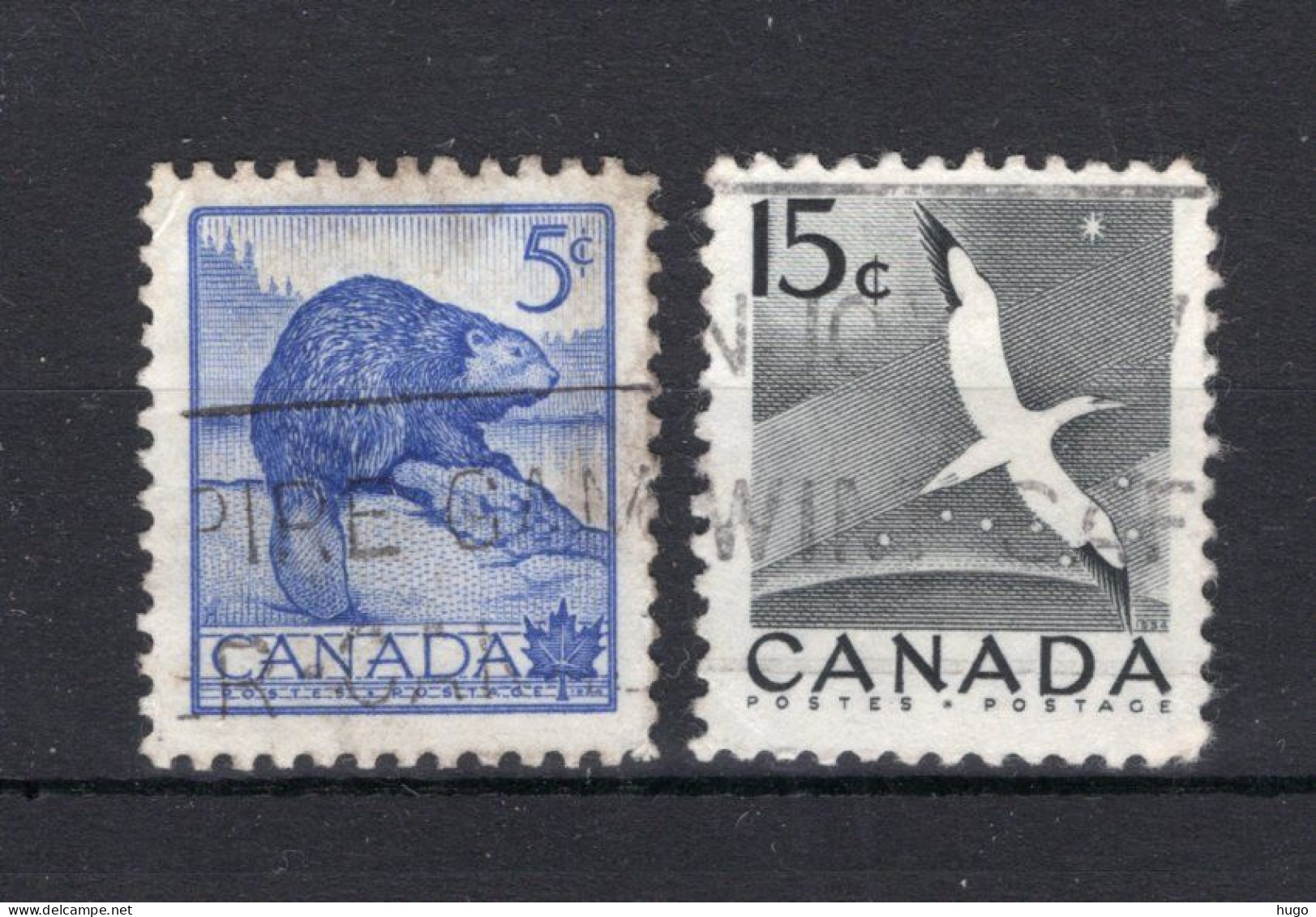 CANADA Yt. 274/275° Gestempeld 1953 - Oblitérés