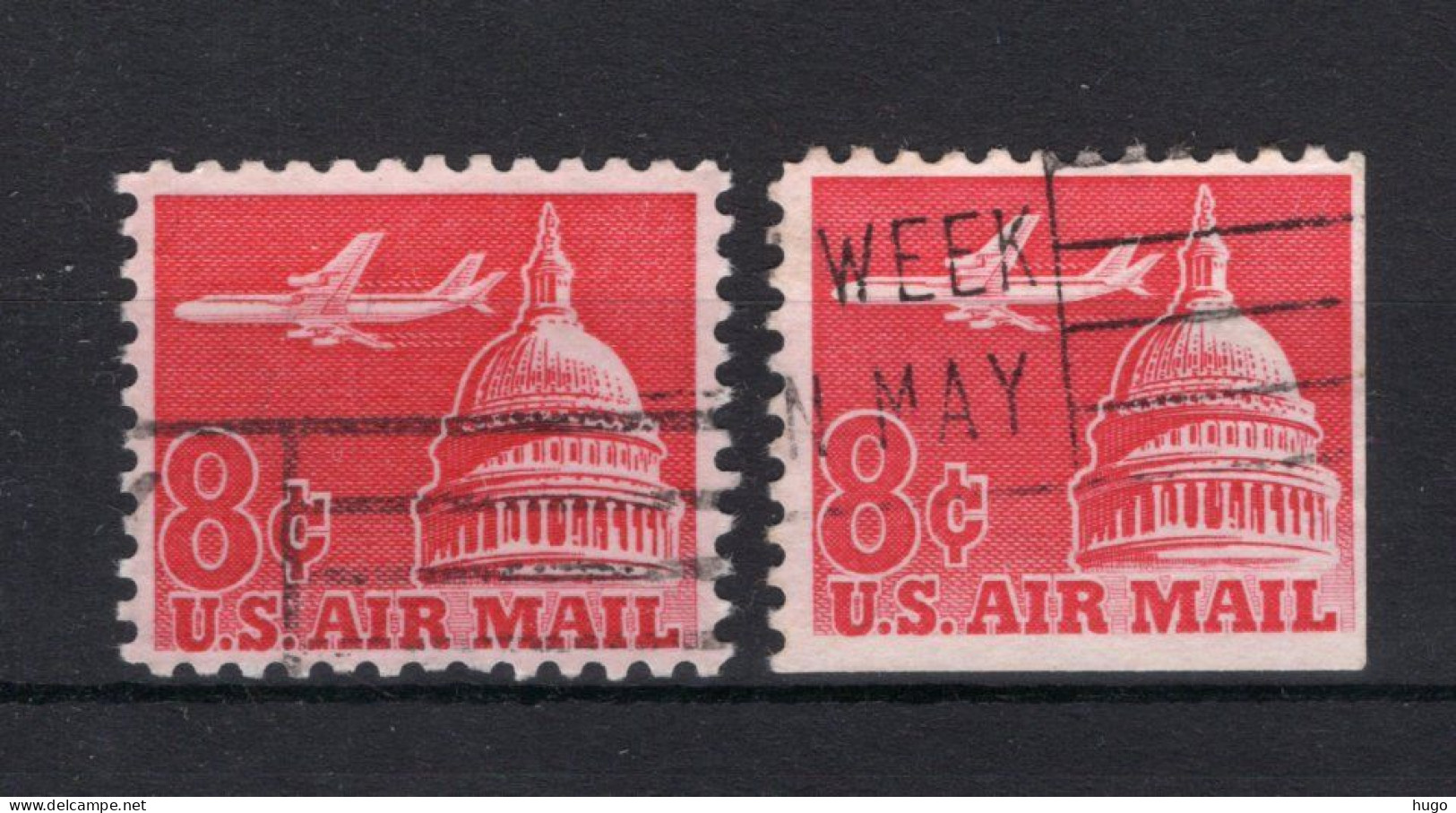 UNITED STATES Yt. PA61° Gestempeld Luchtpost 1962 - 3a. 1961-… Gebraucht