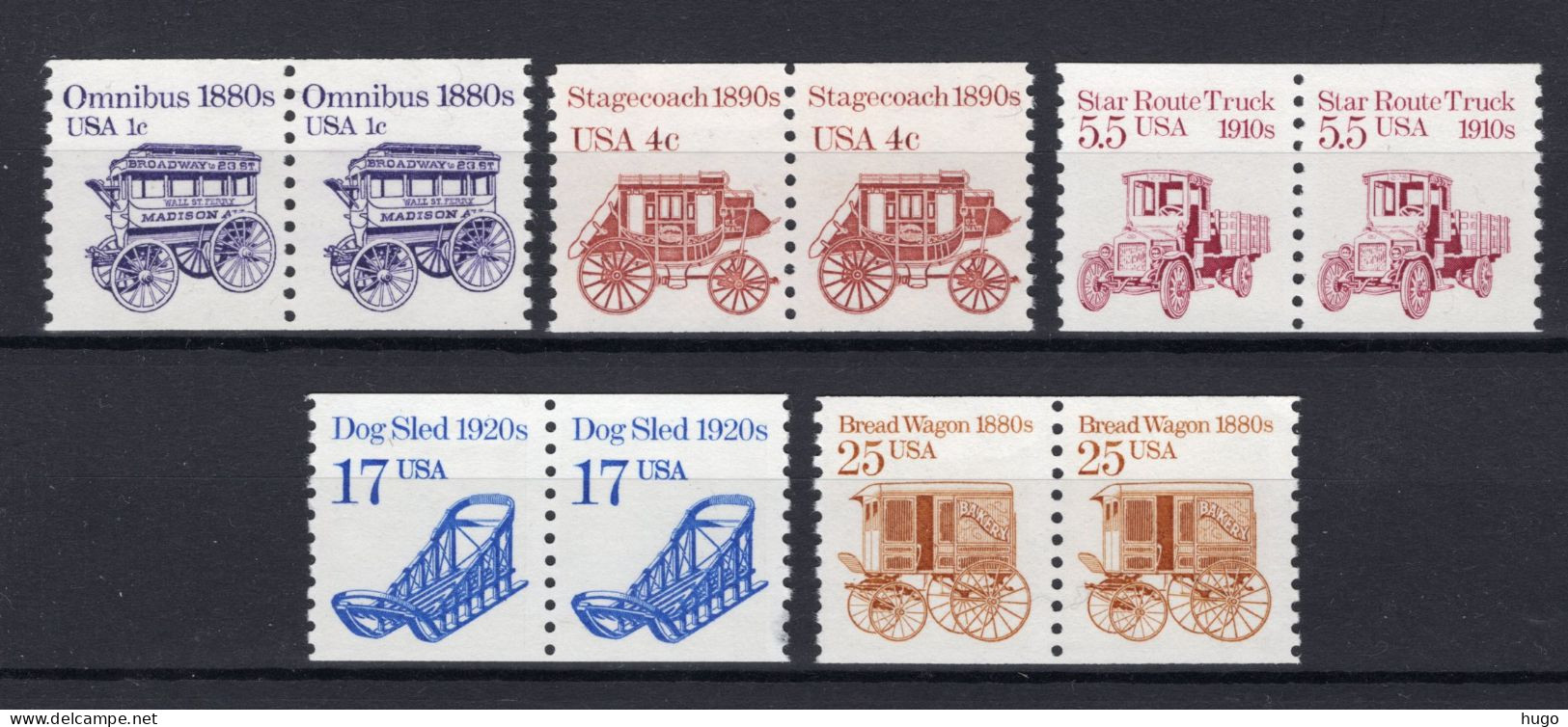 UNITED STATES Yt. 1688/1692 MNH 2 Stuks 1986 - Nuovi