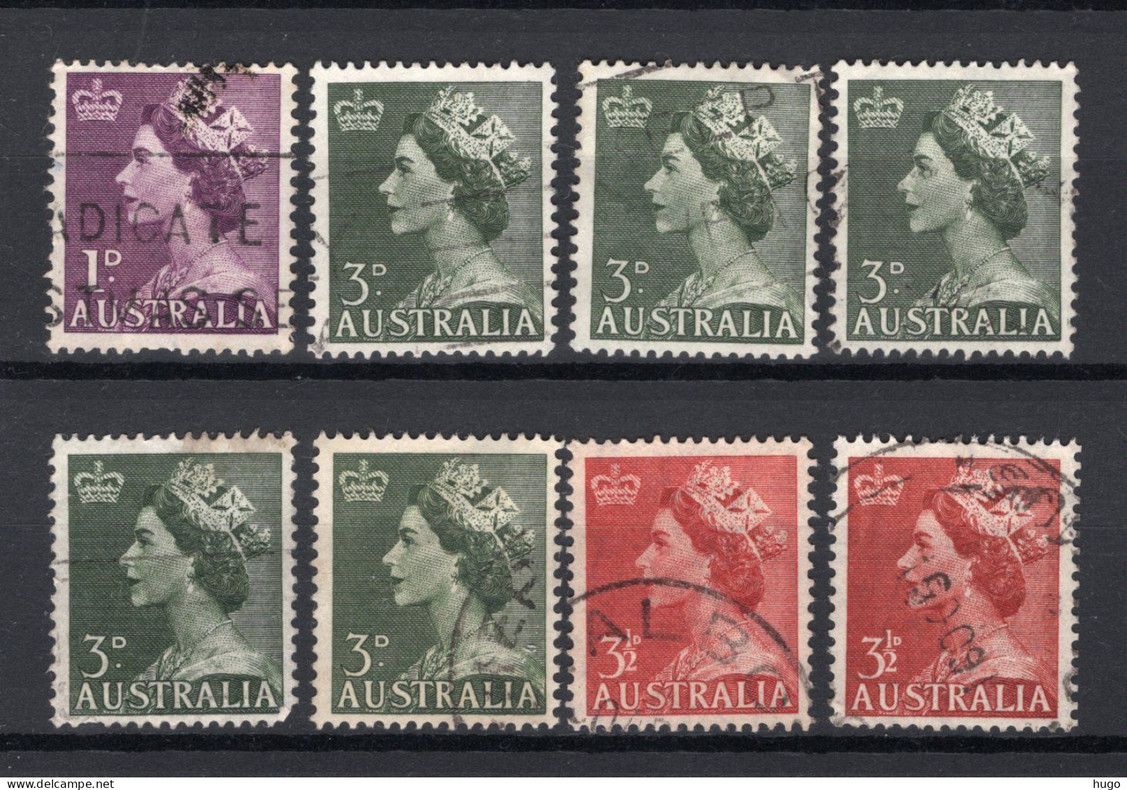 AUSTRALIA Yt. 196/198° Gestempeld 1953 - Used Stamps