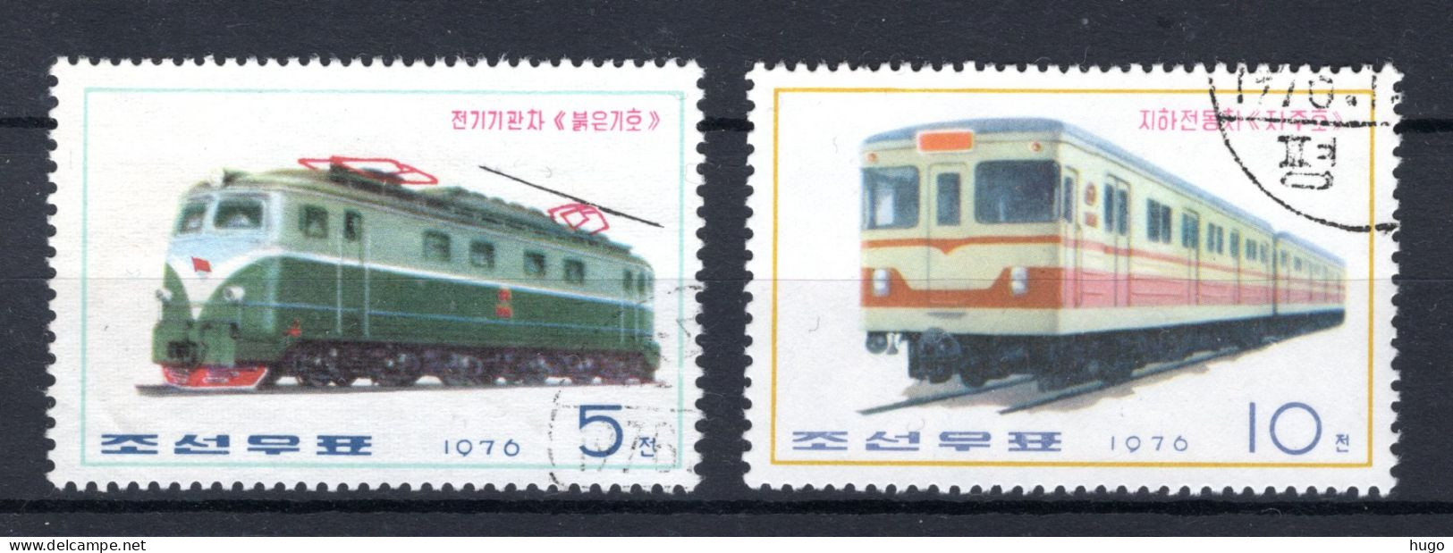KOREA-NOORD Yt. 1390/1391° Gestempeld 1976 - Korea (Nord-)