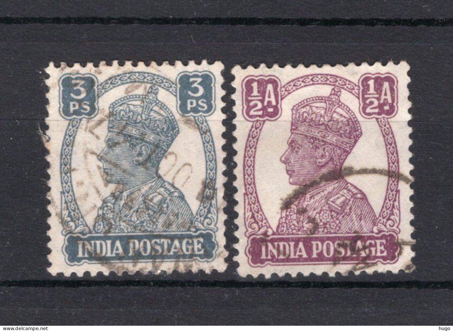 INDIA BR. Yt. 161/162° Gestempeld 1939-1943 - 1936-47 King George VI