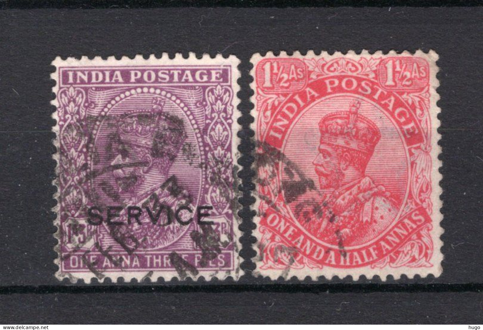 INDIA BR. Yt. 113B/114° Gestempeld 1927-1932 - 1911-35 King George V