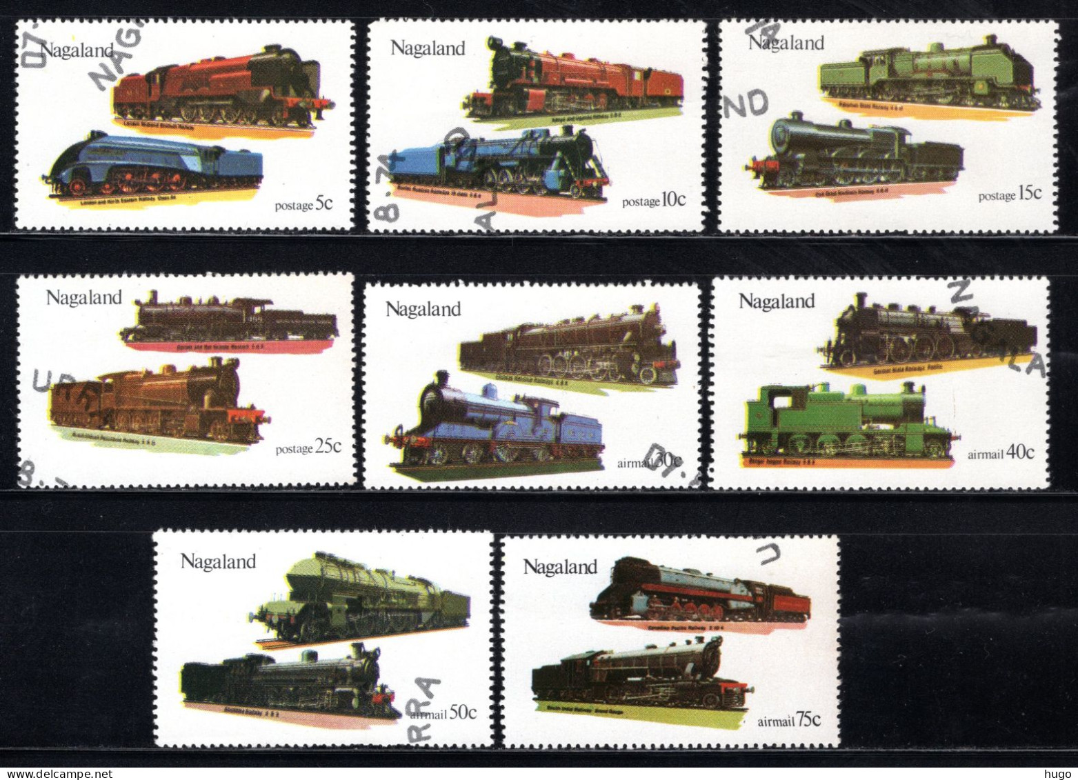 INDIA NAGALAND Steam Locomotives 1974 - Usados