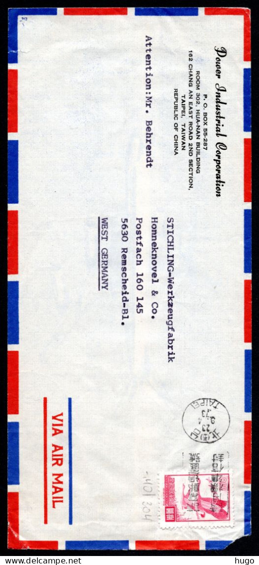 TAIWAN Yt. 559 Brief Air Mail 1967 - Storia Postale