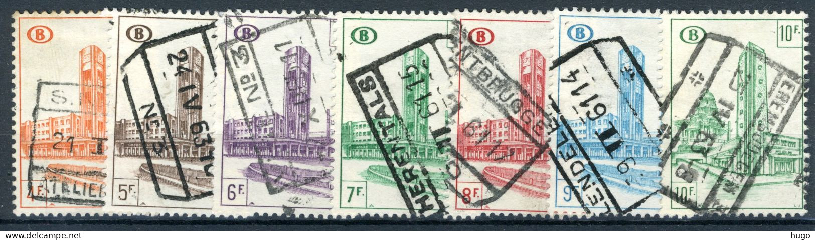 (B) TR339/346 Gestempeld 1953 - Noord Zuid Verbinding Brussel - Oblitérés