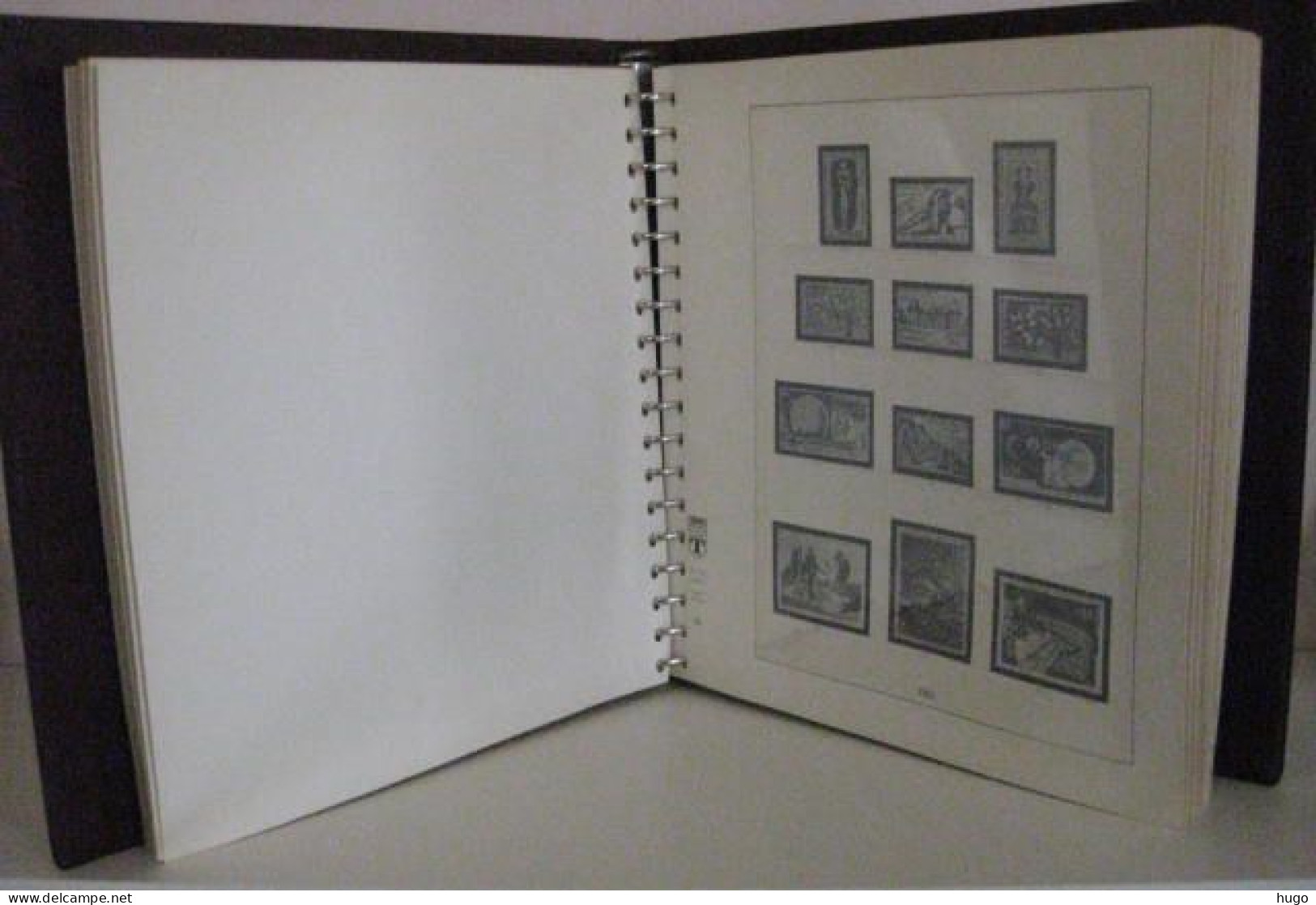 LINDNER FRANCE - ILLUSTRATED ALBUM PAGES YEAR 1960-1971, INCL. RING BINDER - Bindwerk Met Pagina's