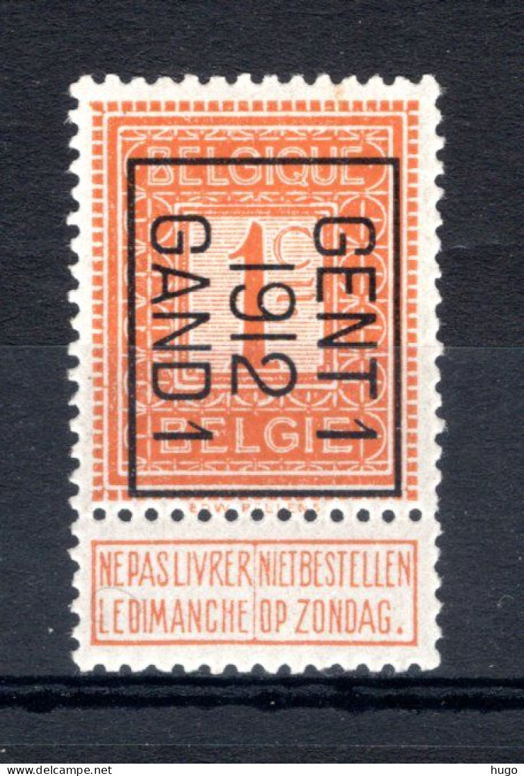 PRE30B MNH** 1912 - GENT I 1912 GAND I  - Typos 1912-14 (Löwe)