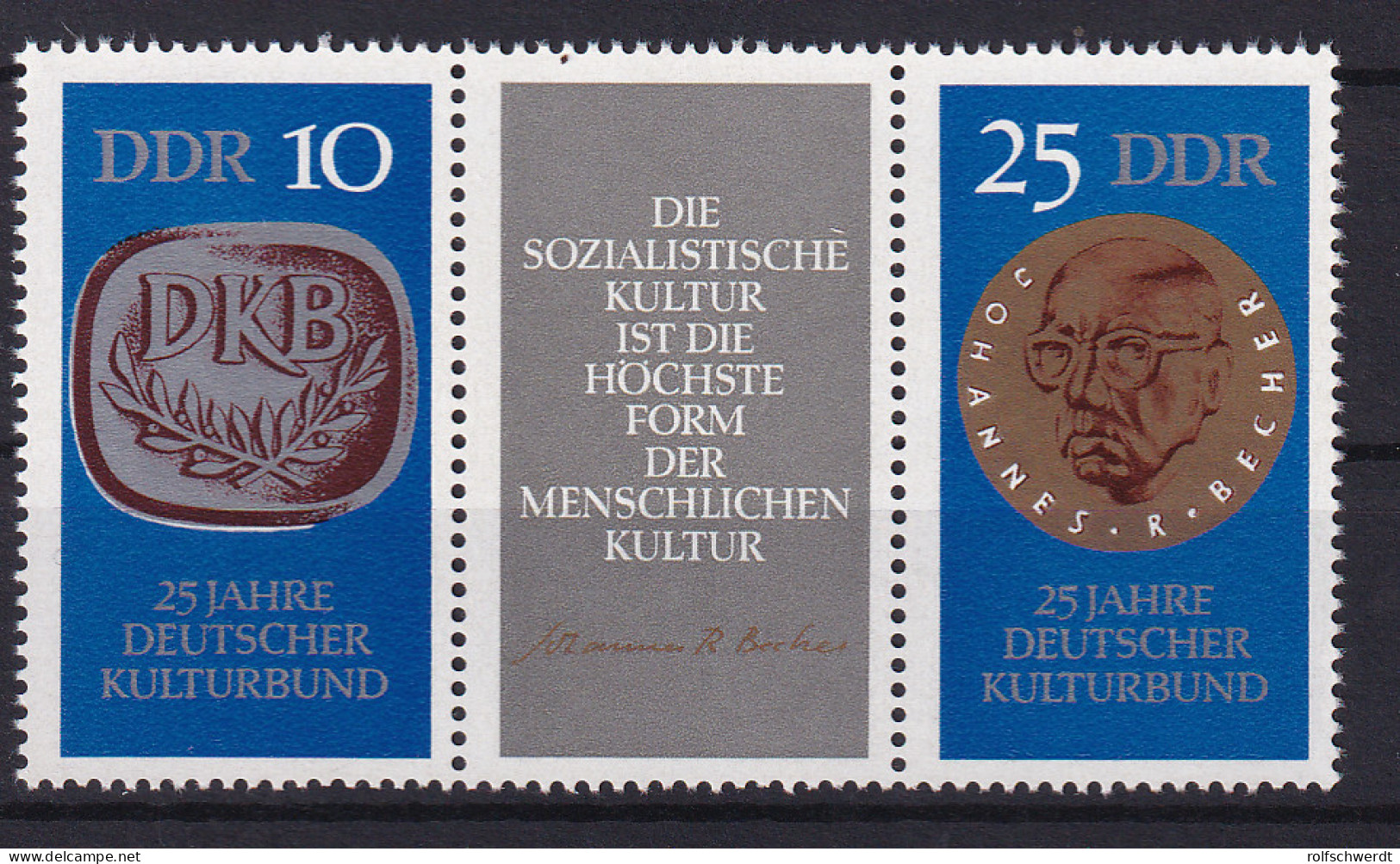25 Jahre Deutscher Kulturbund, Zusammendruck ** - Altri & Non Classificati
