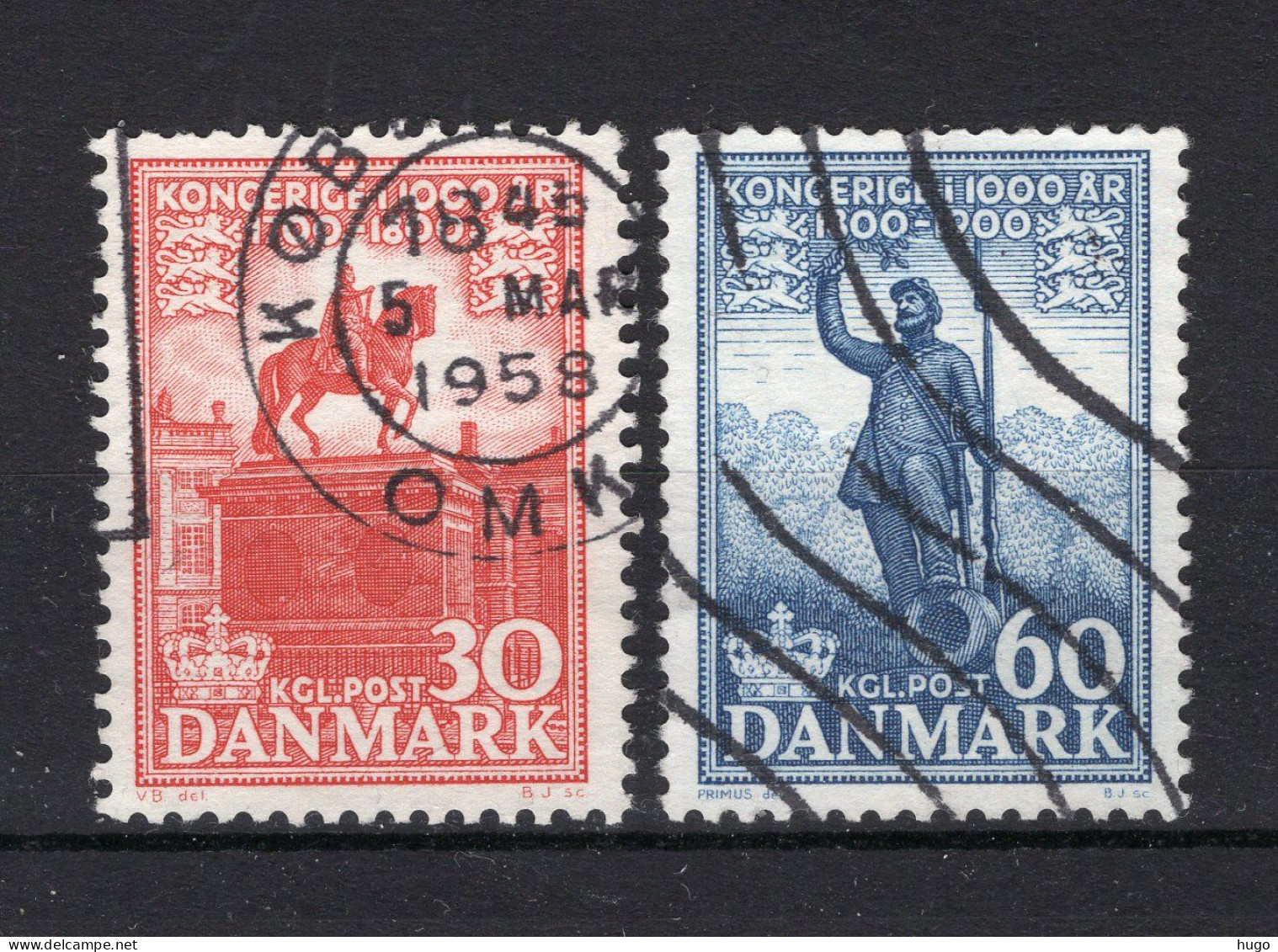 DENEMARKEN Yt. 360/361° Gestempeld 1955-1956 - Usati