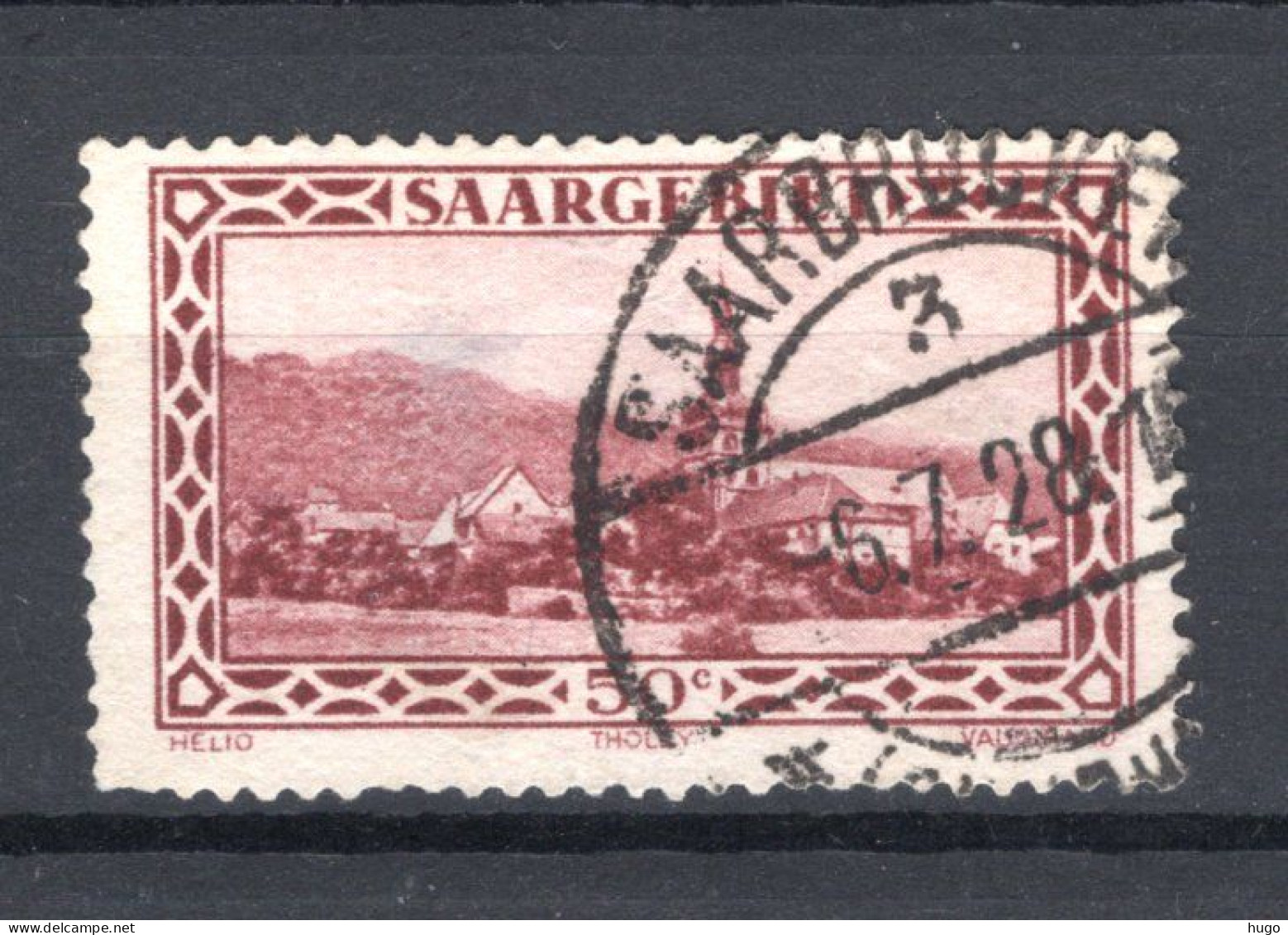 SAAR Yt. S22° Gestempeld Dienstzegel 1927-1934  - Servizio