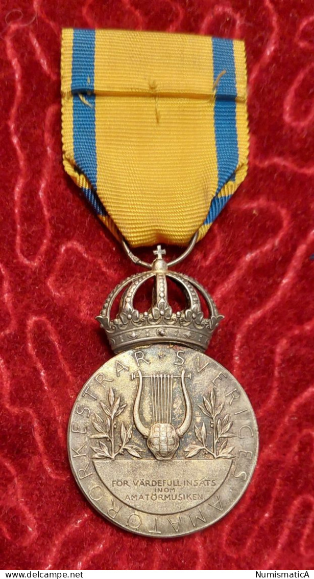 Silver Medal For Merit With Crown- Sweden - Otros & Sin Clasificación